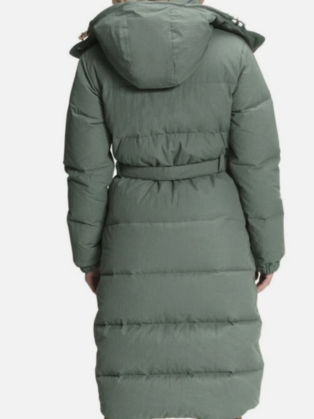 The North Face Women’s Sage Green Puffer Coat with Belt - Picture 10 of 10